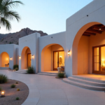 freepik boutique desert resort exterior white stucco arche 61467