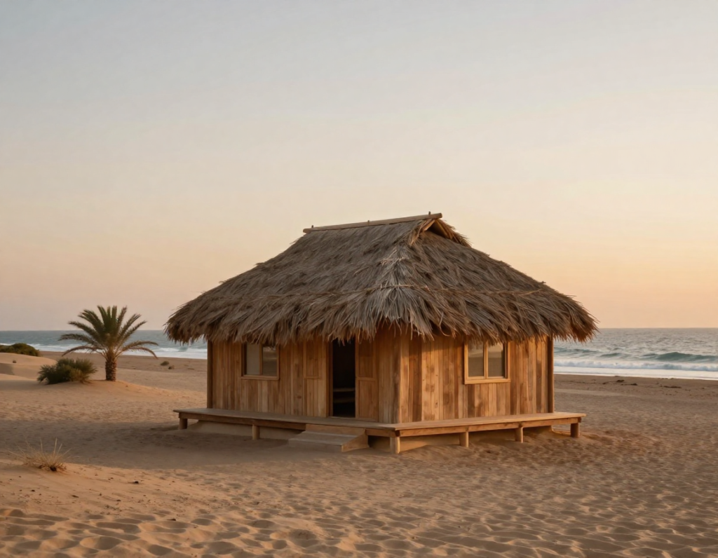 freepik large wooden thatched hut on sandy la guajira coas 32549