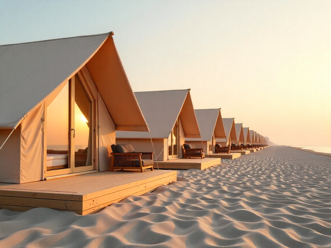 freepik luxury beachfront glamping tents with large glass 32546