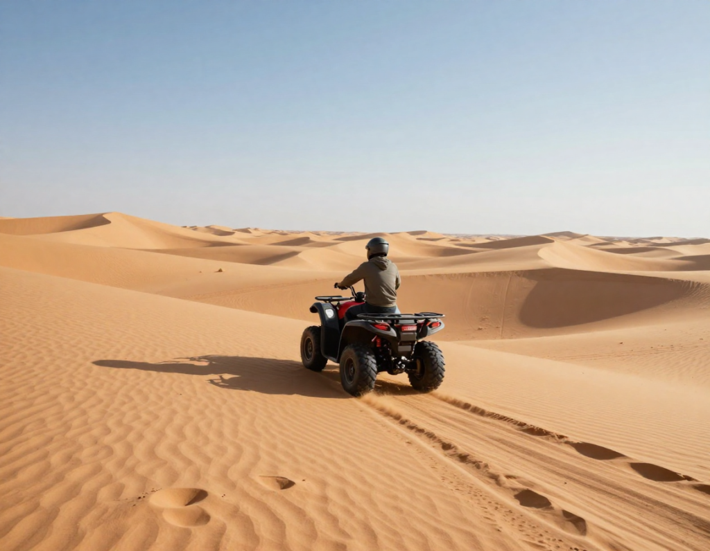 freepik realistic photography of a person riding an atv qu 6947